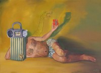 Aakash Jivraj, 27 x 40 Inch, Oil on Canvas, AC-AJ-002